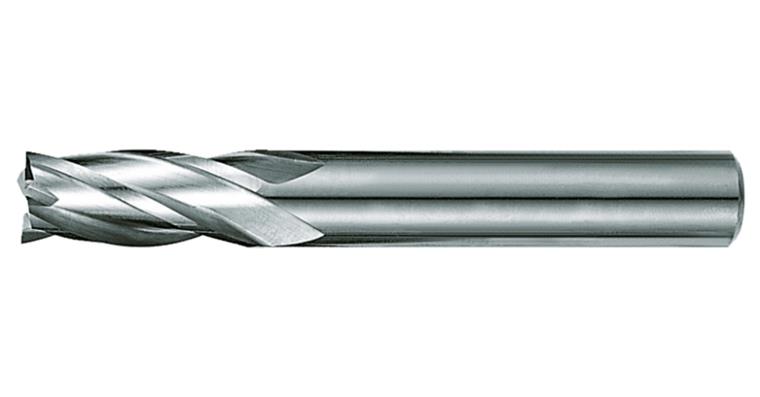 Solid carbide square end mill cyl./6535 HA long 4 cut. edges C-cut P20-K40 10 mm