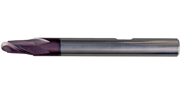 SC radius cutter TiAlN 30° normal HB shank T=2 dia. 4 mm