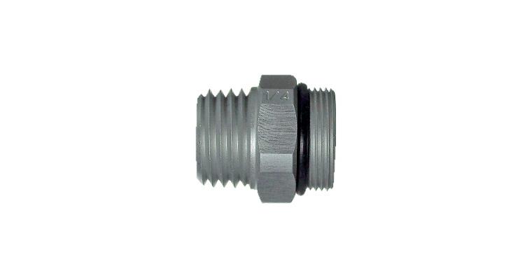 Aluminium coolant hose threaded connector 1/4 inch NPT