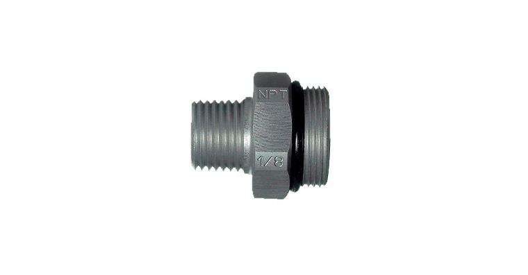 Aluminium coolant hose threaded connector 1/8 inch NPT