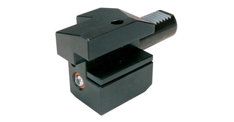 Square longitudinal mount, shank dia. 50 mm, right, shape C3, DIN 69880, part 4