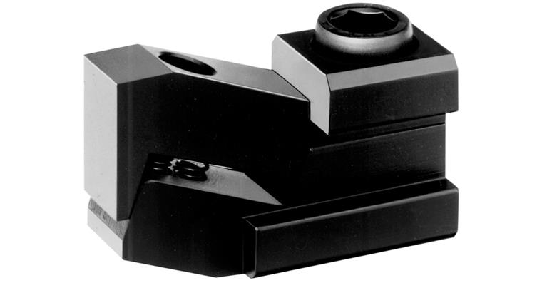 Flat clamp, model Mini-Bulle, pair, nominal groove size 22 mm