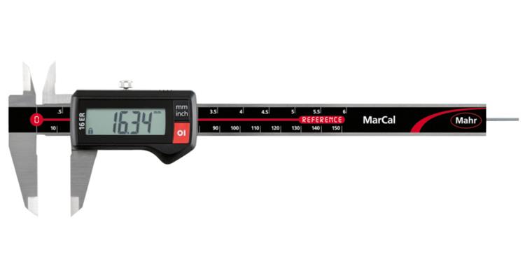 Digital-Taschenmessschieber 0-150 mm MarCal 16 ER rund ohne Datenausgang