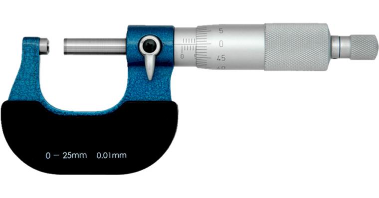Micrometer with setting gauge carbide 0.5 pitch MR 50-75 mm