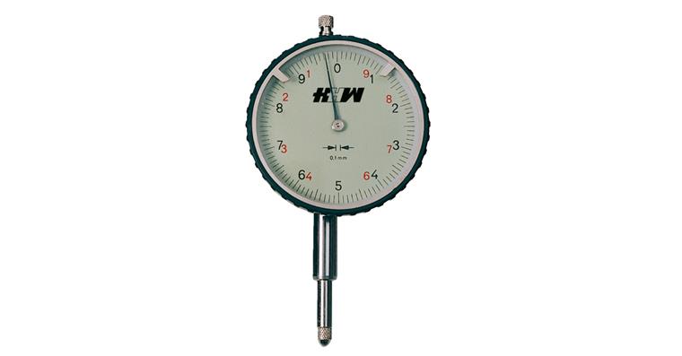 St. dial gauge read. 0.1 mm acc. per factory stand. meas. range 10 mm dia. 58 mm