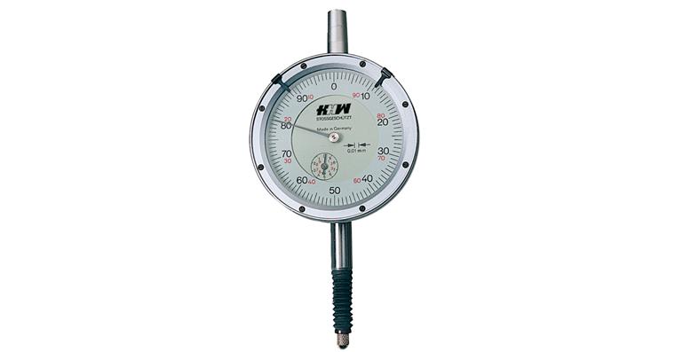 Dial gauge water-oil-tight IP 67 read. 0.01 mm fact. st. MR 10 mm dia. 61.5 mm