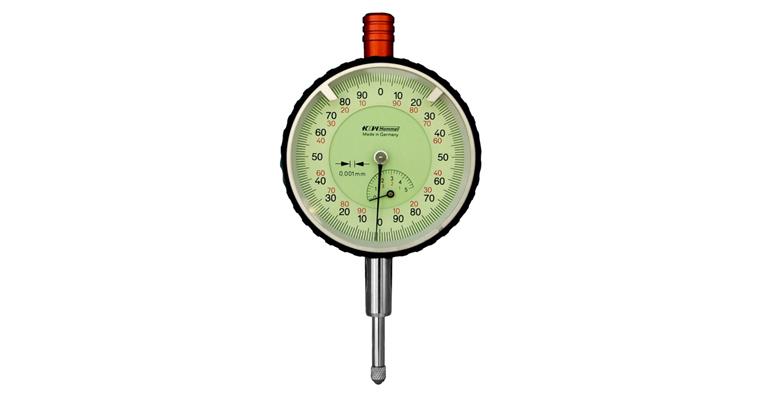 Fine dial gauge read. 0.001 mm accuracy per factory stand. MR 5 mm dia. 58 mm