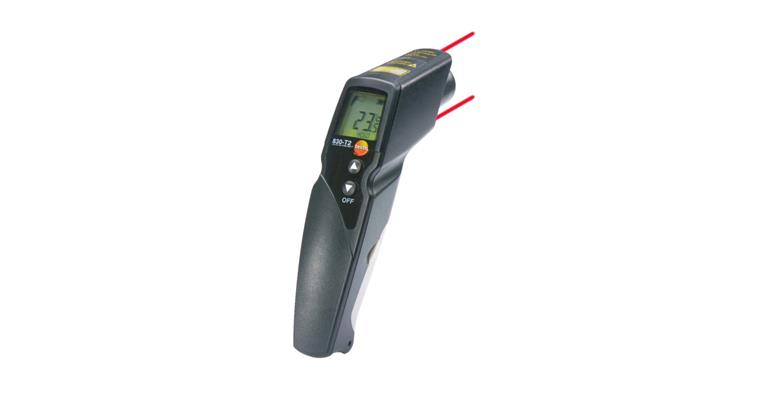Infrared thermometer 830-T2 TESTO w/2 laser meas. spot marking MR -30 to +400°C