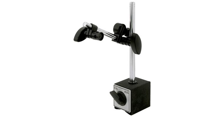 Magnetic measuring stand magnetic base switchable height 230 mm overhang 150 mm