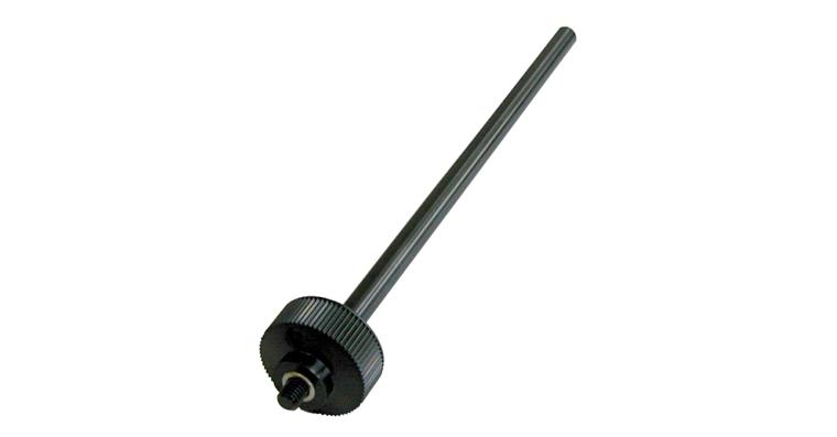 Ext. dia. 8 x 200 mm male + female thread M6 with knurls, zn-pltd black