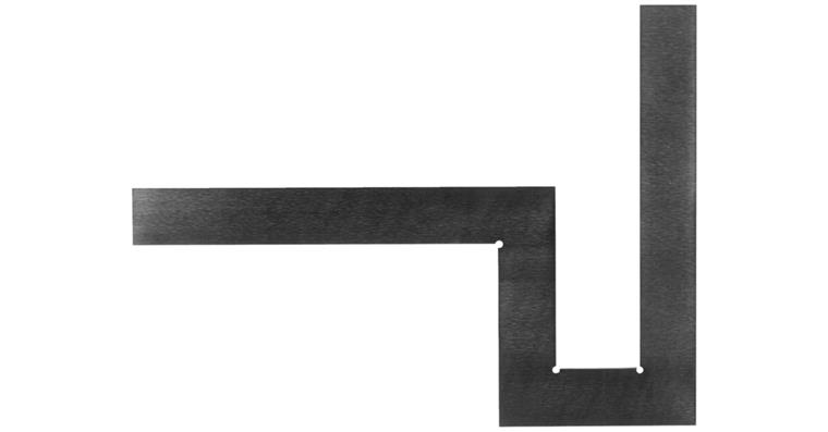LIZZARD Flanschenwinkel zum Ausrichten von Flanschen Normalstahl 300x300 mm
