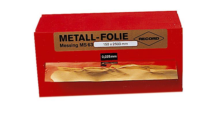 LIZZARD Folienband in Box 150x2500 mm Messing Stärke 0,200 mm