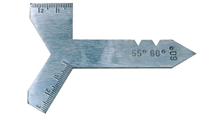 Universal grinding gauge for tip angle 118° cutting angle 60 and 55°