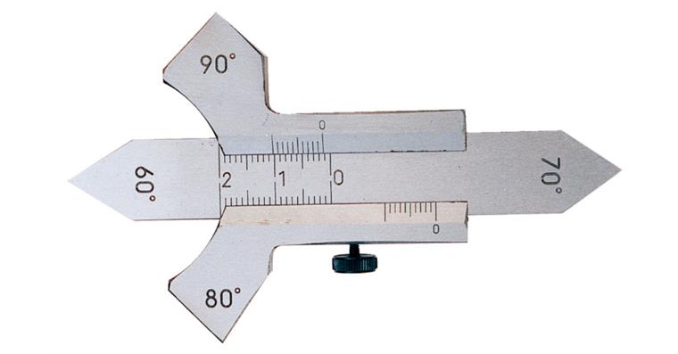 LIZZARD Schweissnahtlehre MB 20 mm Ables. 0,1 mm für Flach-und Eckschweißnähte