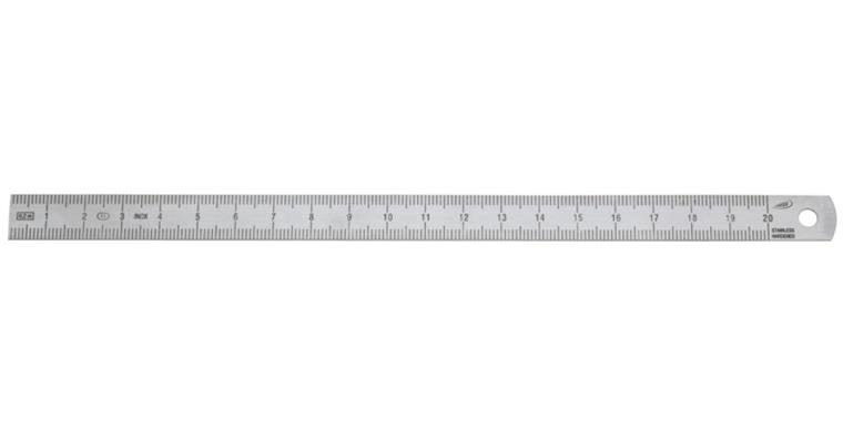 Flexible scale division 1/1 mm EG acc. II rust-proof L=2000 mm