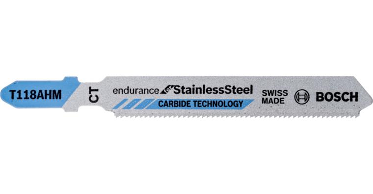 Jigsaw blade T 118 EHM Endurance for Stainless Steel pack = 3 pieces