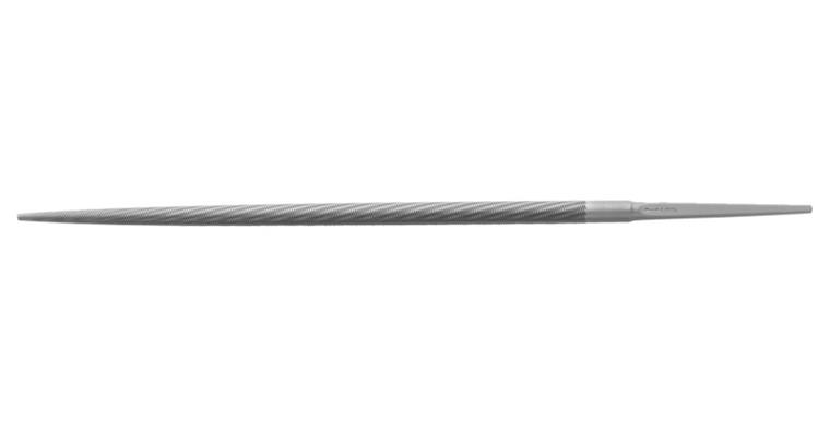 Precision round file with fine tip length 200 mm cut 1