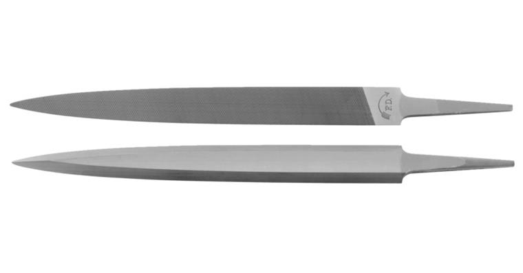 Precision barrette file, flat side cut, length 200 mm, cut 1