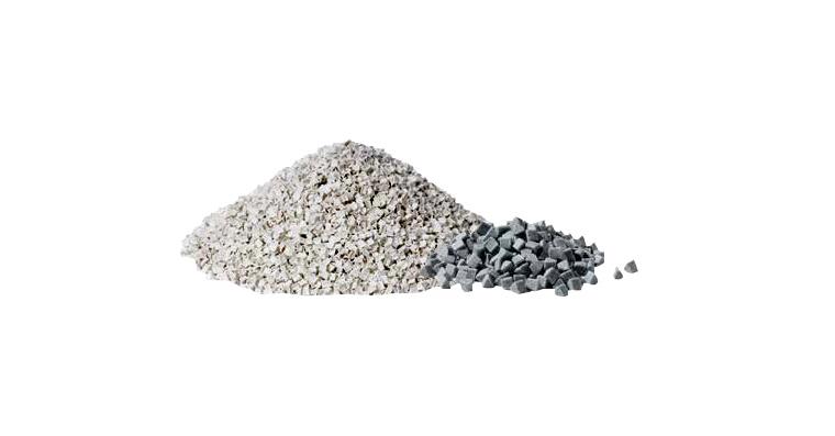 Keramikschleifkörper Dreieck DS 4/4mm grau Gebinde 25kg