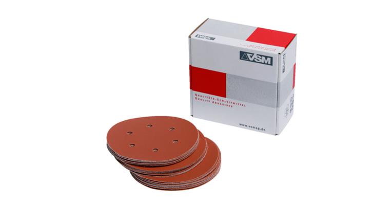 Sandpaper f. rand. orb. sanders dia. 150 mm G40 perf. hk-a.-lp cover. pk=50 pcs