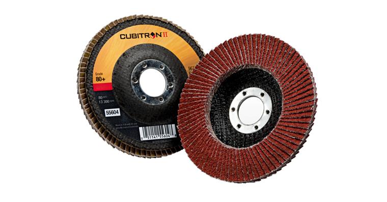Lamellenschleifscheibe Ø 115 mm Keramikkorn CubitronTM II Korn 40