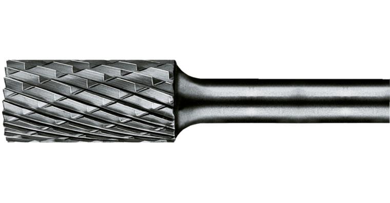 TC bur, cylinder (ZYA), shank dia. 6 mm, serration INOX, head dia.xlength 6x16