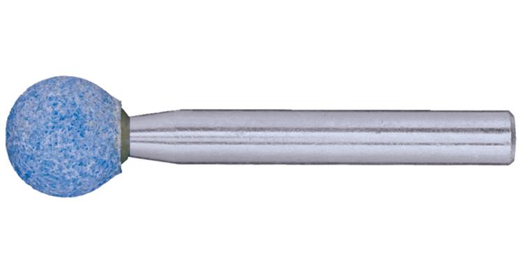 Sph. mounted points G80 head dia. 6 mm hardn. J shank dia. x shank lgth 3x30 mm