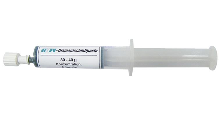 Diamant-Polierpaste Farbe blau Inhalt 5 ml Körnung 30 - 40 µ