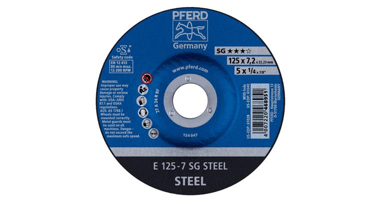 Schruppscheibe gekröpft Leistungs-Linie SG STEEL Ø 230x7 mm