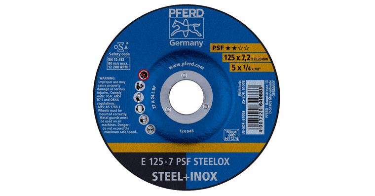 Schruppscheibe gekröpft Universal-Linie PSF STEELOX Ø 178x8 mm