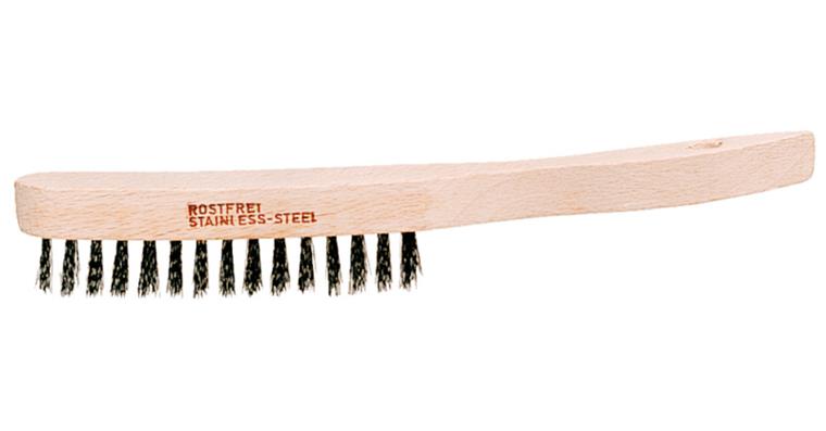 ATORN wire hand brush, V2A, 3 row