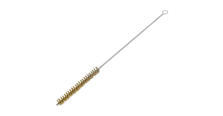 Nozzle brush bristles made of corrugated brass wire, diameter 18X100X300 mm