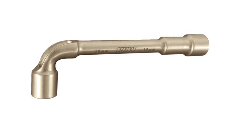Schwerer gebogener 6kant Steckschlüssel ISO 2236 mit Bohrung SW 13 mm