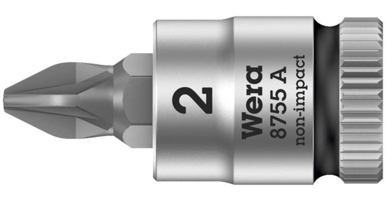 1/4 inch screwdriver bit chromium-vanadium steel PZ 2