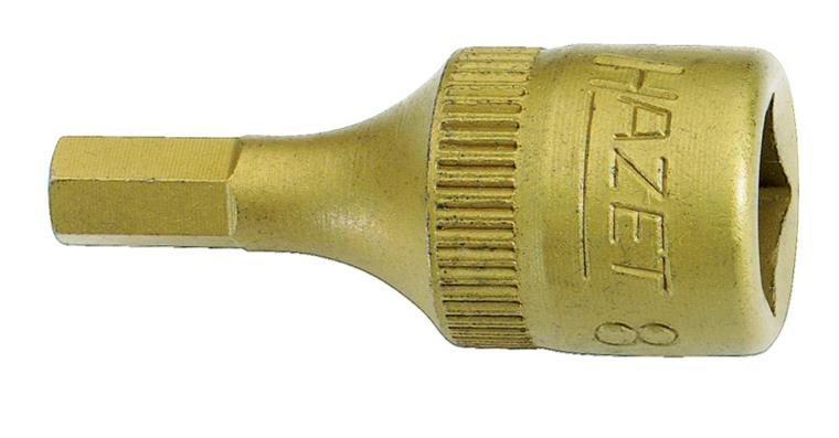 1/4 inch hexagon socket screwdriver bit CVD-TiN AF 5 mm