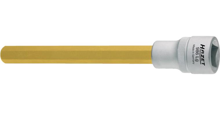 1/2 inch hex screwdriver bit chromium-vanadium steel long AF 6 x 137 mm