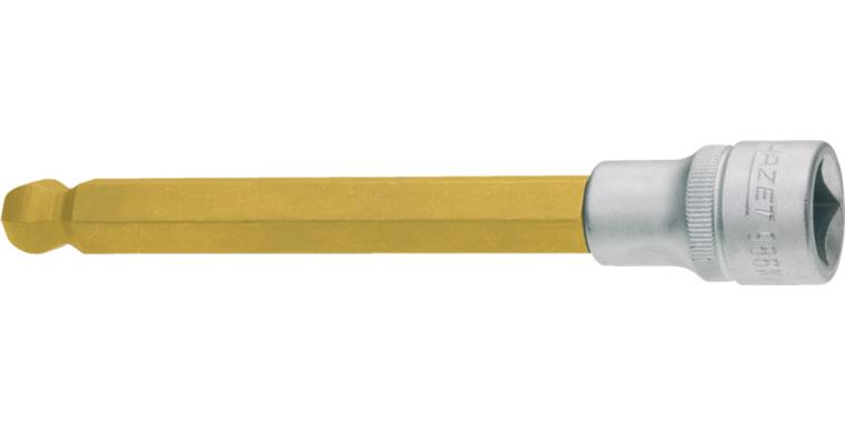 1/2 inch hex socket screwdriver bit long CV steel ball head AF 7 mm