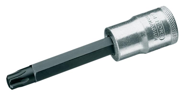 1/2 Zoll Innen-TORX®-Schraubendreher-Einsatz CV-Stahl lang Größe T 60x100 mm