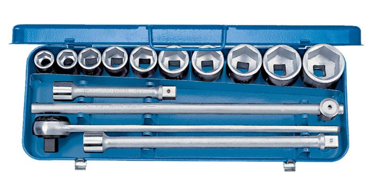 3/4 inch hexagon socket set V31CrV3 steel 14 pieces AF 22-50 mm