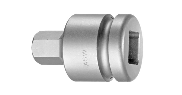 3/4 inch hex socket impact screwdr. bit AF 22 mm length 62 mm CV special steel