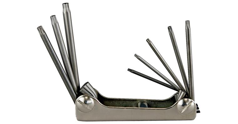 ATORN L-shaped TX key set, 8 pieces, T9-T40 in foldaway holder