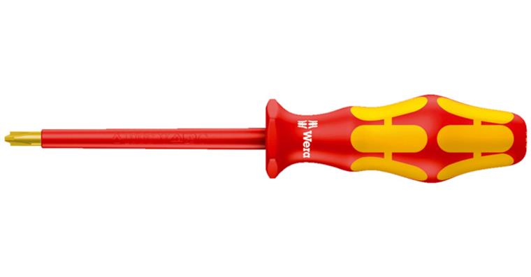 VDE-Elektriker-Kreuzschlitz-Schlitz-Schraubendr. PH2 3-Komponenten-Griff