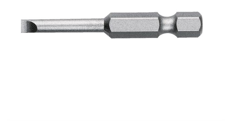 1/4 Zoll Torsionsform-Bit E 6,3 zähhart extra lang Schlitz 0,8x4x152 mm