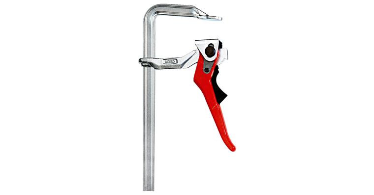 All-steel lever-action clamp clamping width x overhang 250x120 mm