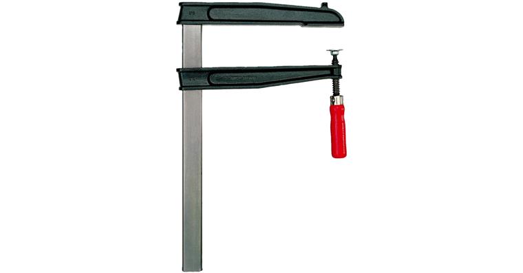 Deep-grip screw clamp, clamping width x overhang 400x250 mm