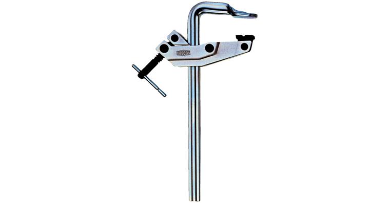 All-steel gripper arm clamp with catch clamping width x overhang 1000x120 mm