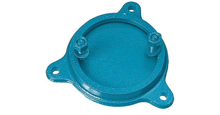 ATORN rotary base for 125 mm bench vice, blue