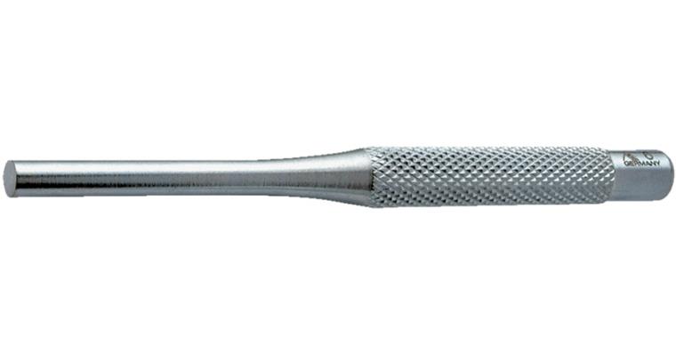 Mechanic's pin punch, knurled shank round, tip diameter x length 8x135 mm