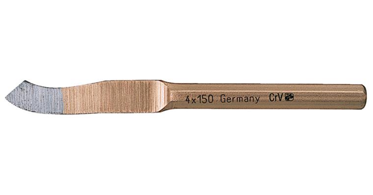 Octagonal grooving chisel DIN 6455 CV air-hardening steel cutting edge width 5mm