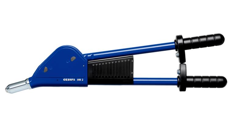 Manual riveting tool HN 2 for rivet dia. 4.0-6.4 mm length 570 mm